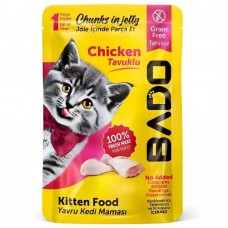 Bado Tavuklu Yavru Kedi Pouch 85 GR