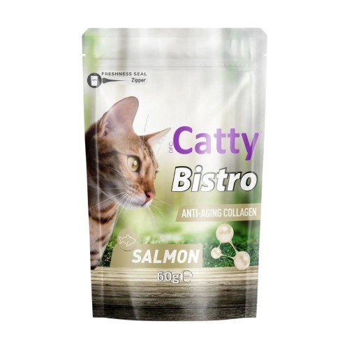 Catty Bistro Anti-Aging Collagen Somonlu Kedi Ödülü 60 GR