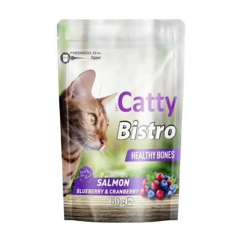 Catty Bistro Healthy Bones Somonlu Kedi Ödülü 60 GR