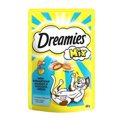 Dreamies Somon Peynir Mix Kedi Ödülü 60 GR