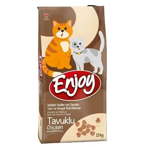 Enjoy Tavuklu Yetişkin Kedi Maması 15 KG