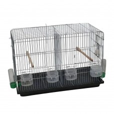 Çifthane Bölmeli Tek Tava Kuş Kafesi