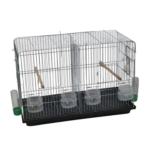 Çifthane Bölmeli Tek Tava Kuş Kafesi