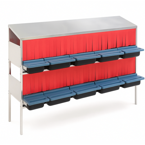 10 Gözlü 2 Kat Galvaniz Tavuk Folluk