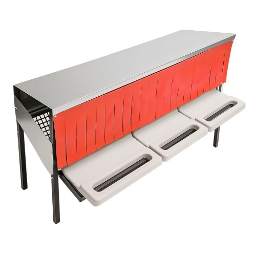 3 Gözlü Galvaniz Tavuk Folluk